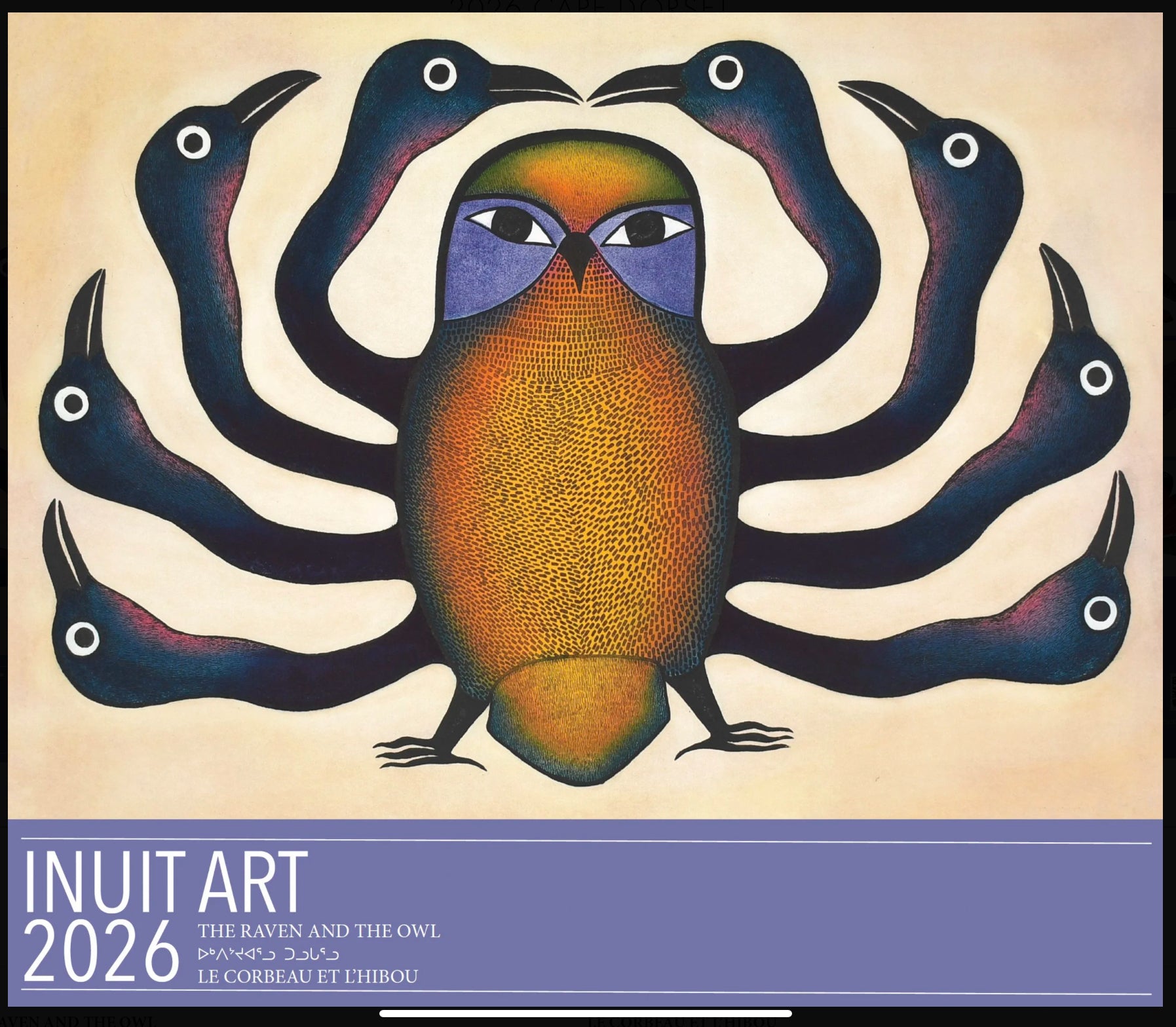 2026 Inuit Art Cape Dorset  Calendars (packages 3,5,10)