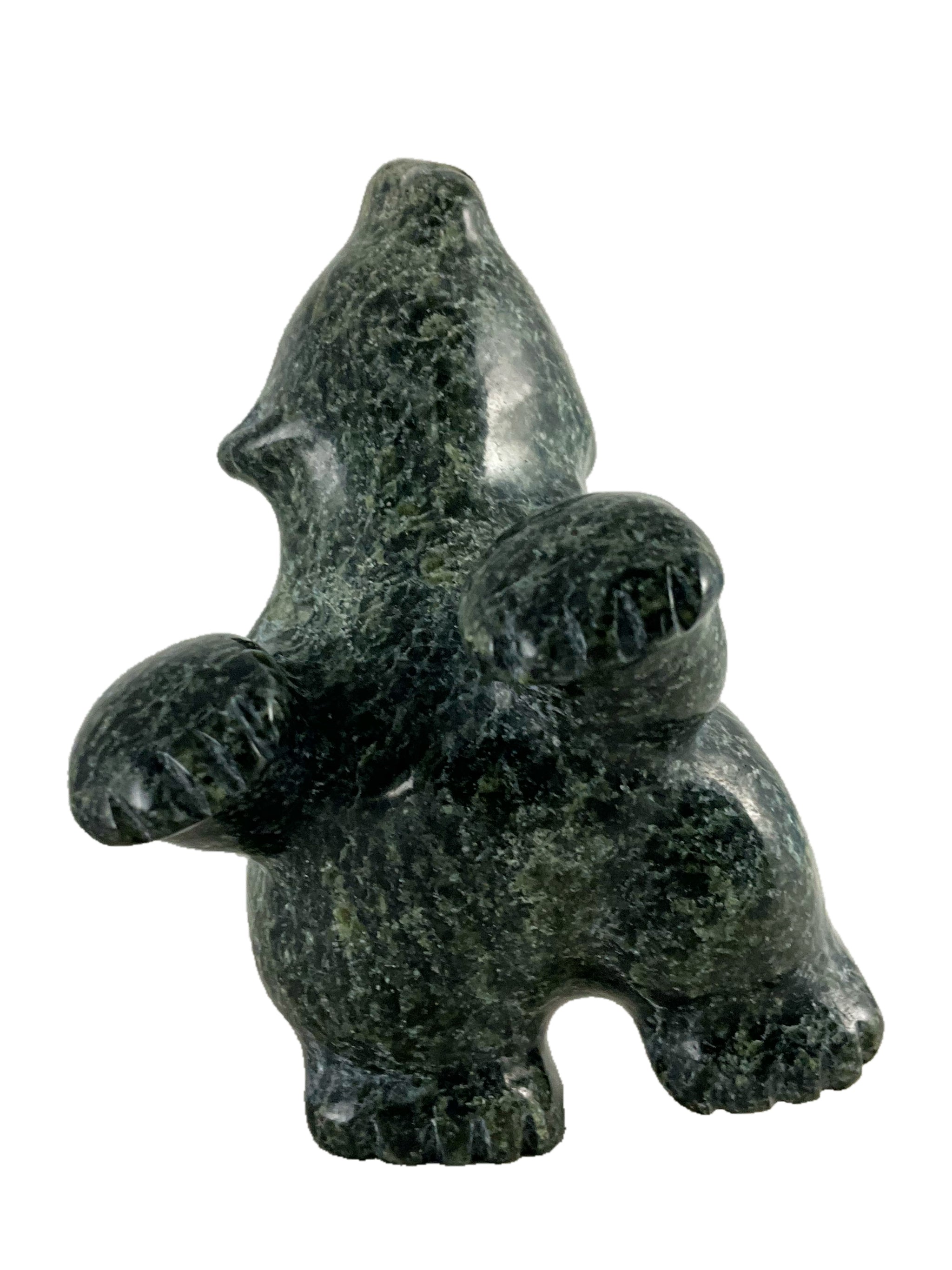 Dancing bear by Markoosie Papigatok