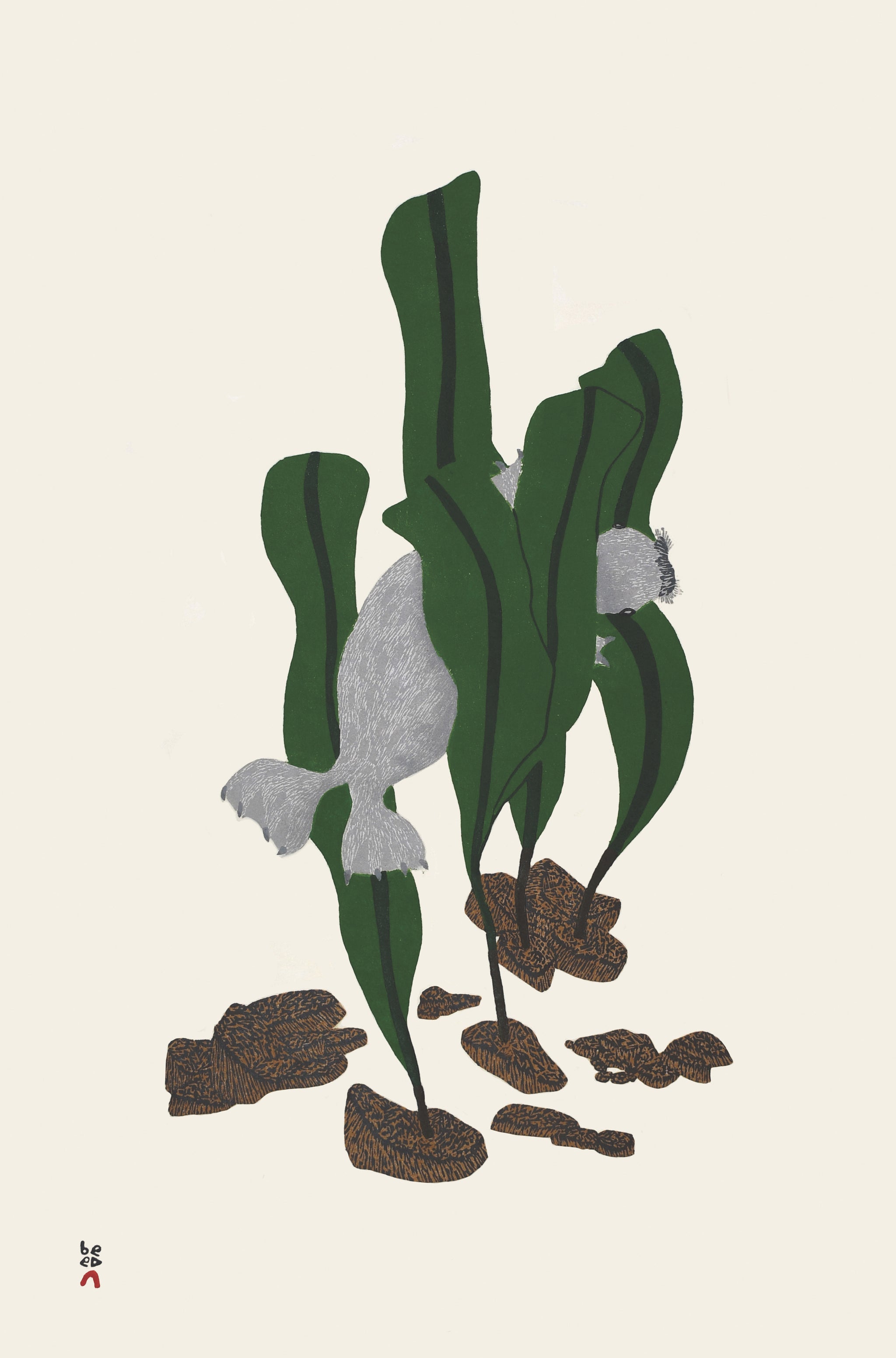 Seal Amongst Kelp, 2020 by SHUVINAI ASHOON