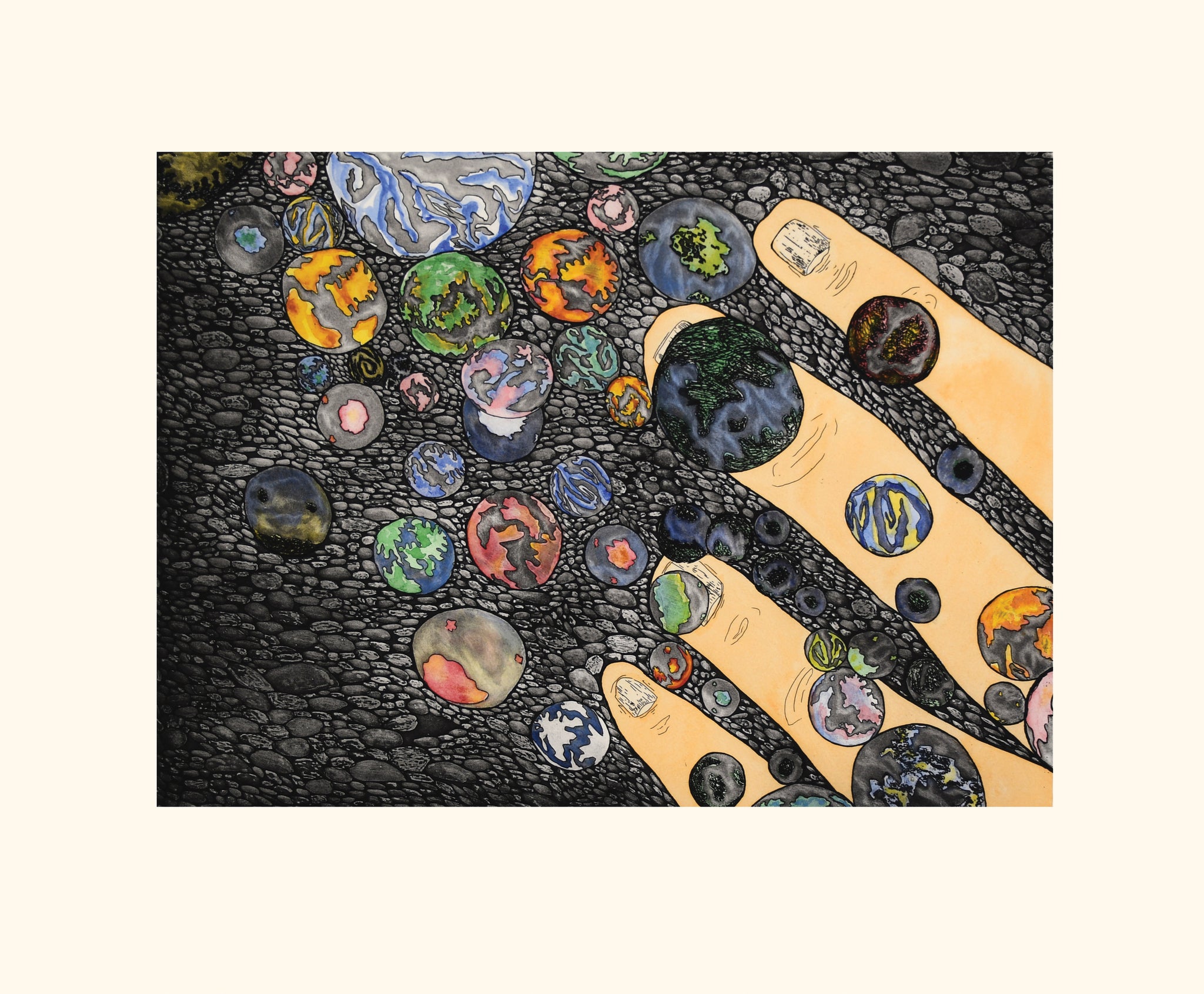 Spilling Worlds by SHUVINAI ASHOONA