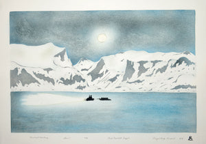 Moonlight Over Pang by Annie Naulali inuit art