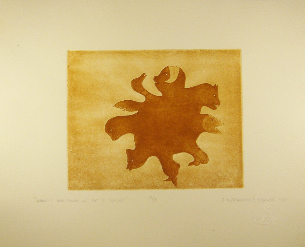 Animals and Ducks we eat to survive by Julia Ekpakohak