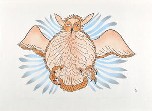 OWL ATTACKING PREY by Haunak Mikkigak