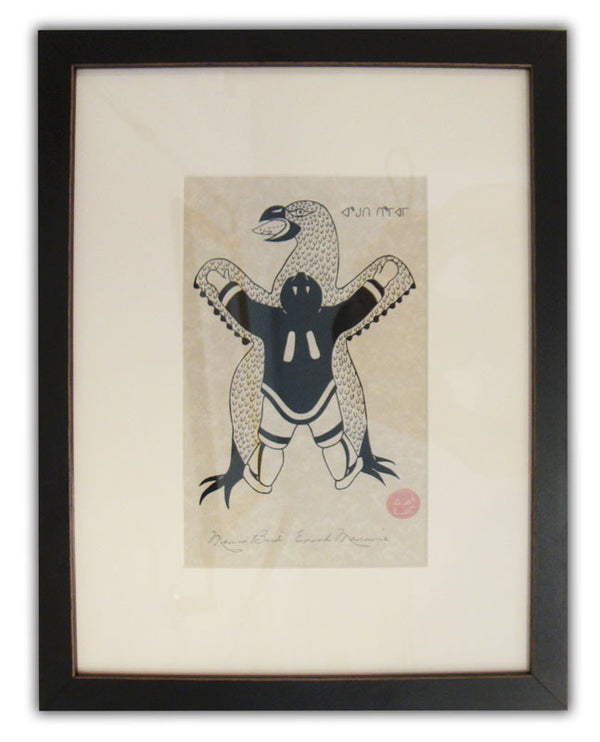 Man in Bird by Enook Manomie - inuitartzone.com
