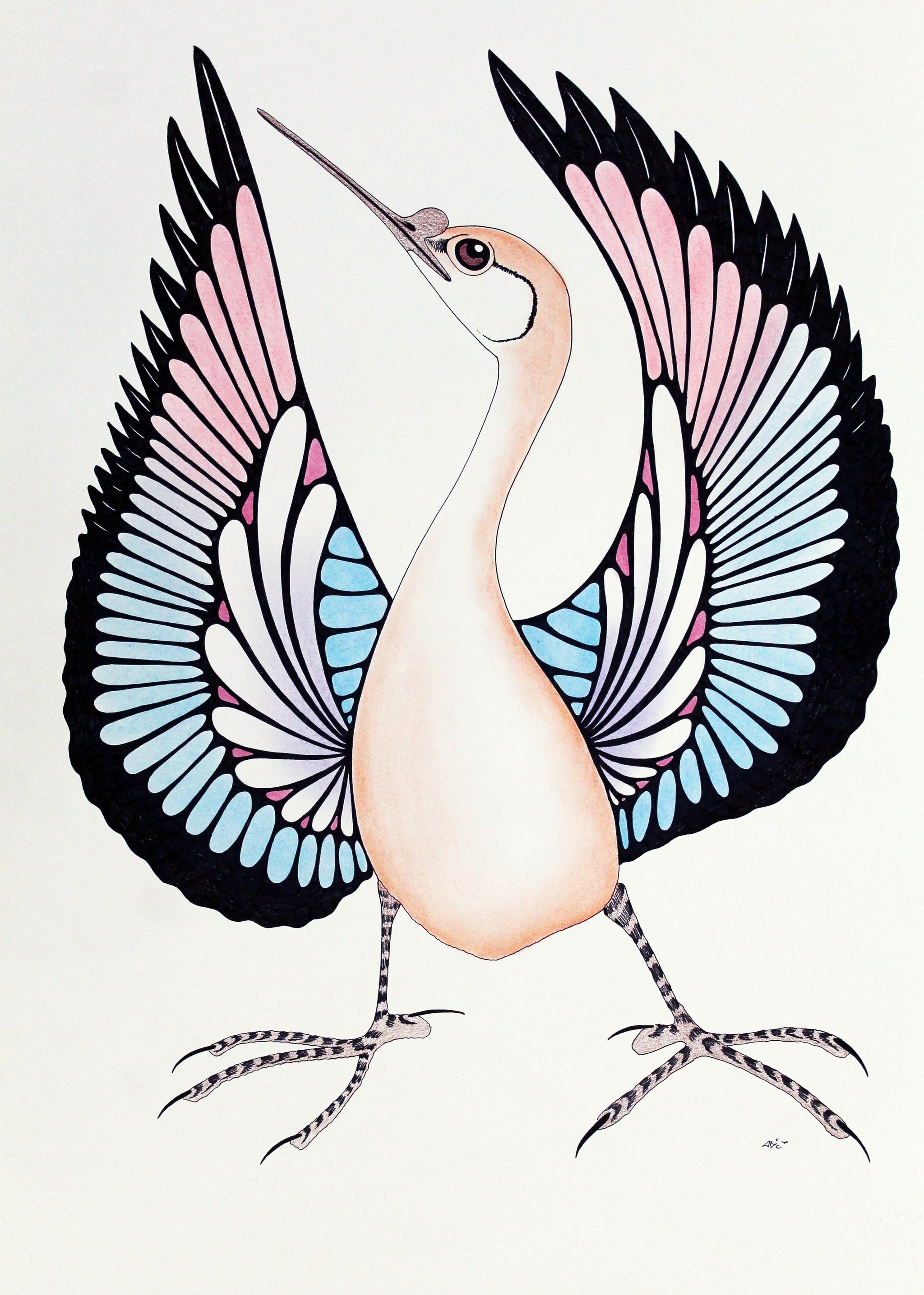 Oiseau qui prend son envol par Aoulda Pudlat