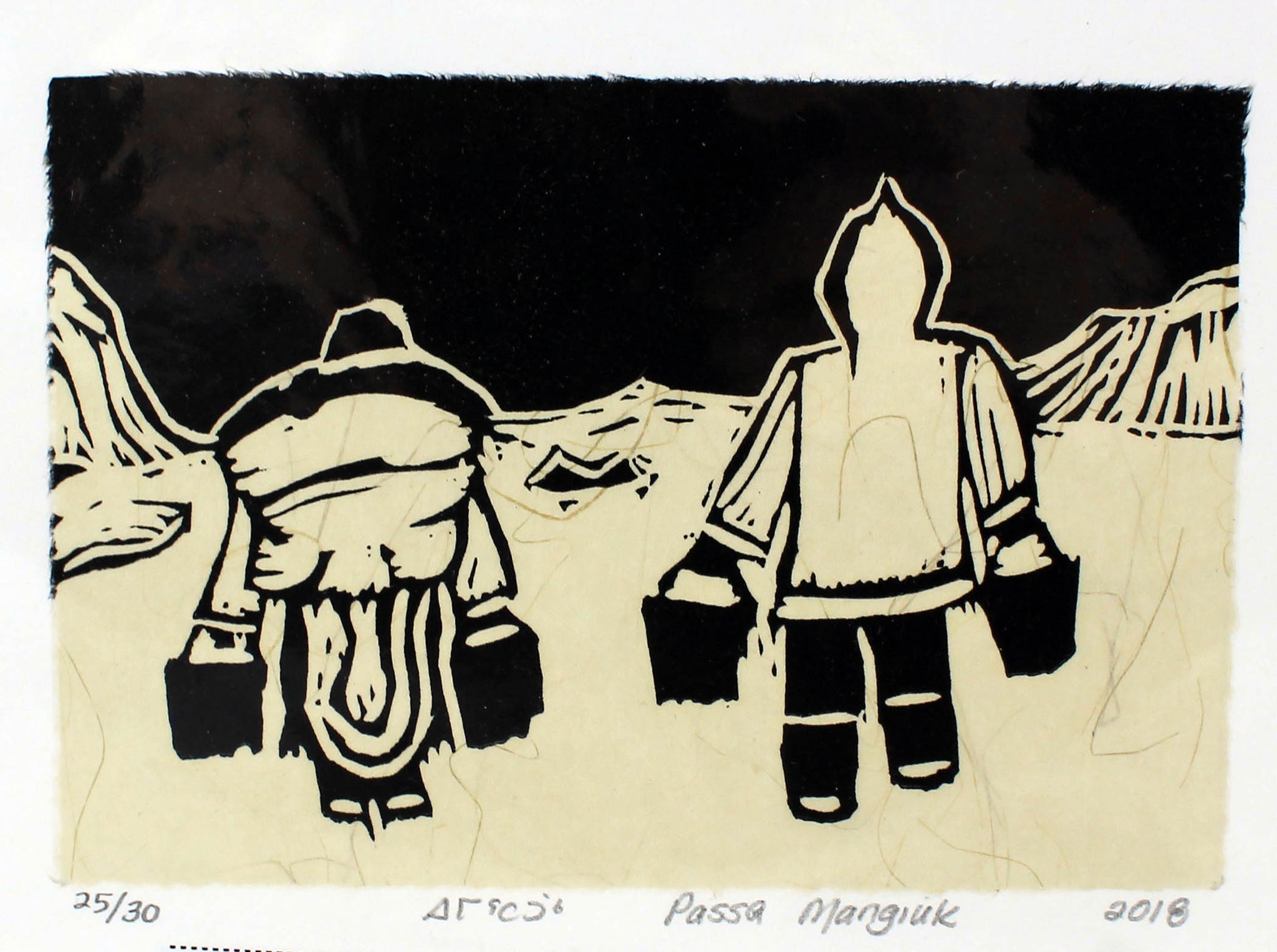 Fetching water by Passa Mangiuk