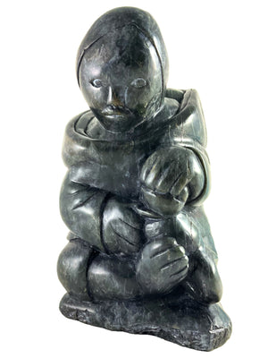 Mother and Child by Samsom Kingalik