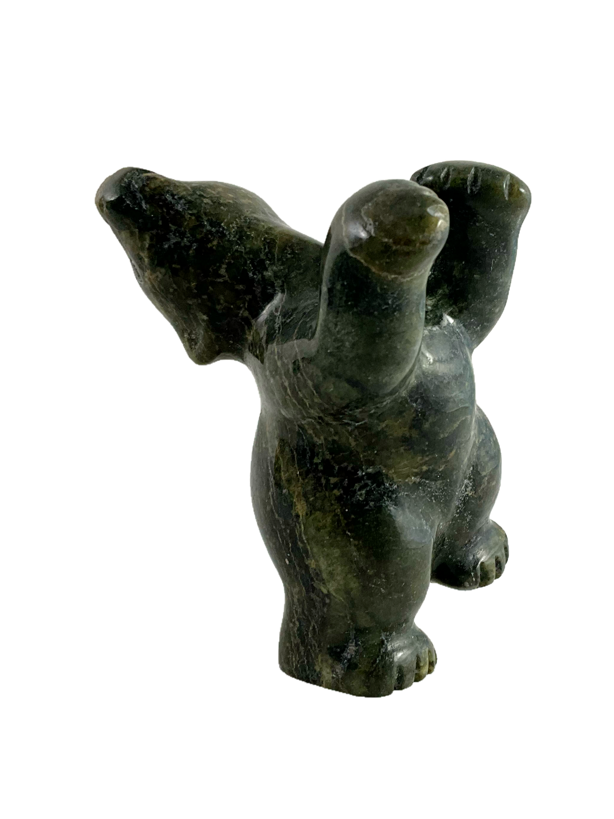 Dancing bear by Markoosie Papigatok