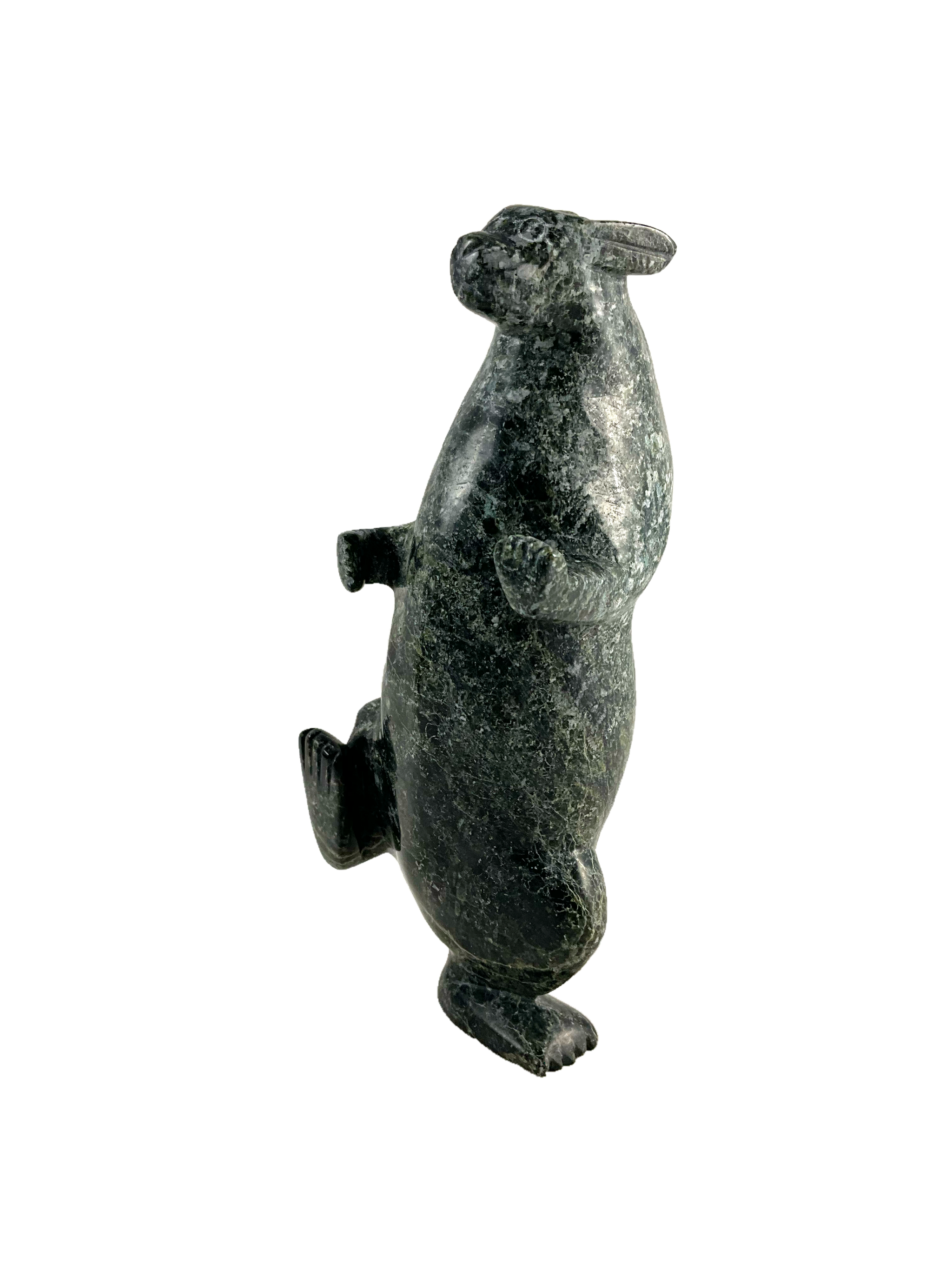 Dancing hare by Pitseolak Qimirpik