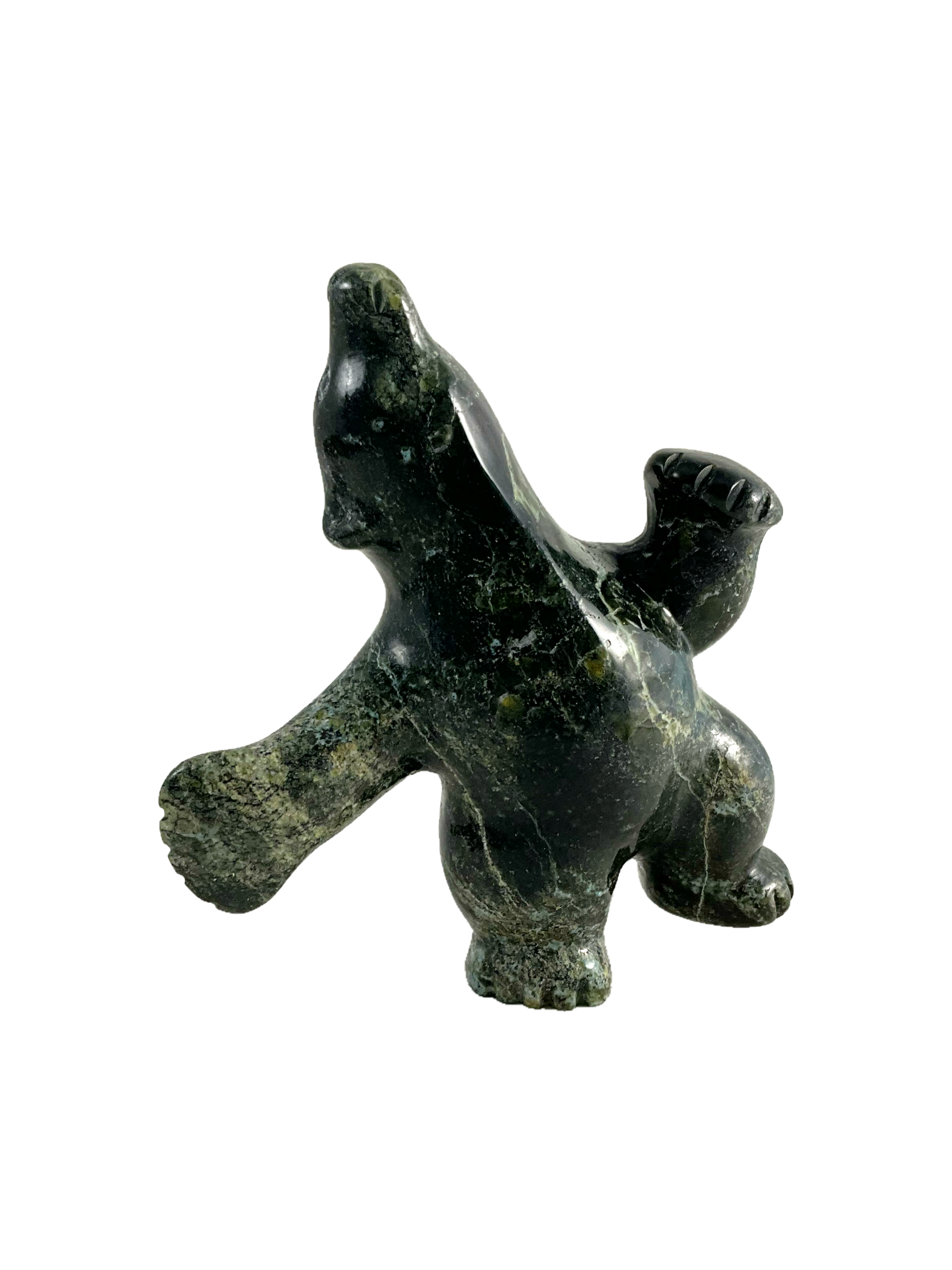 Dancing bear by Markoosie Papigatok