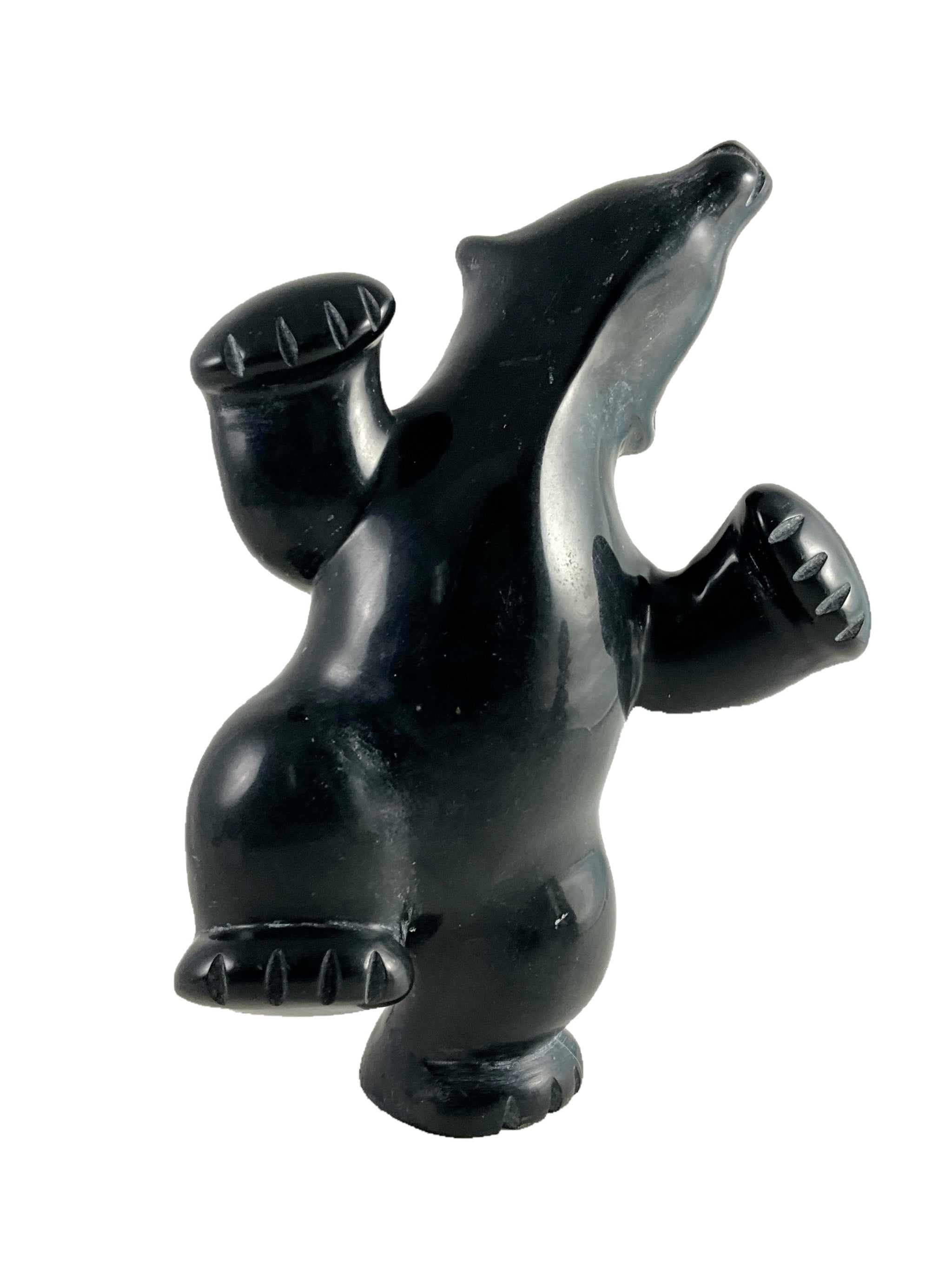 Dancing bear by Markoosie Papigatok