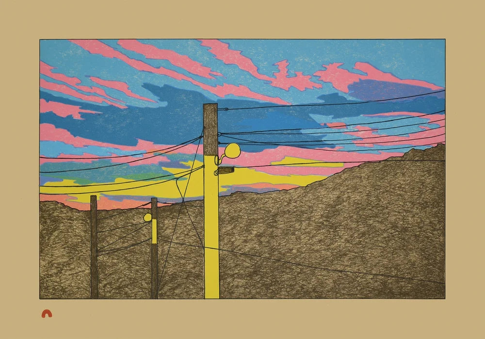 Pleasant Evening by NICOTYE SAMAYUALIE from the cape dorset inuit art print collection 2026