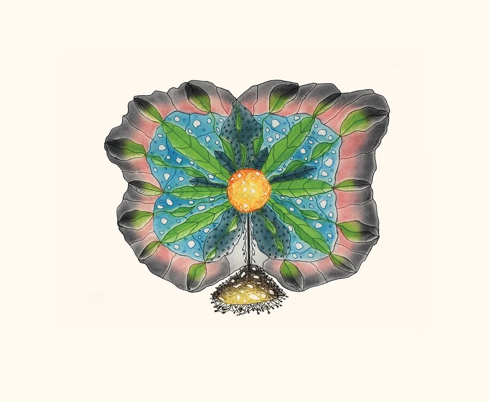 Spring Exuberance by QAVAVAU MANOMIE  From the 2026 inuit art cape dorset print collection 