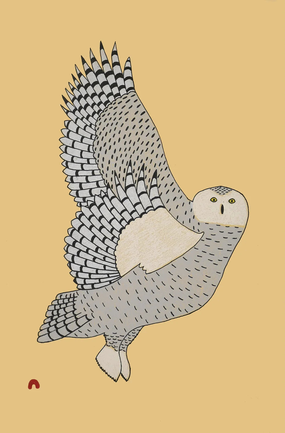 Taking Flight by KANARVALIK NIVIAQSI From the the inuit art print collection 2026