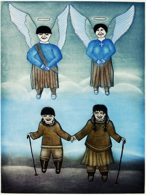 Les anges font signe par Kumwartok Ashoona 