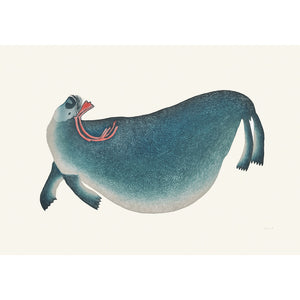 Coastal Spirit, Ningeokuluk Teevee, Cape Dorset, Inuit art, Art inuit, Eskimo art, gravures inuit, inuit print, eskimo print, 2016, print, collection