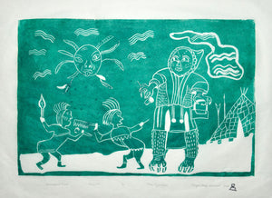 Successful Hunt by Piona Keyuakjuk inuit art