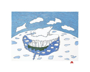 Einsamer Eisberg von Ooloosie Saila 