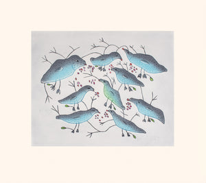 « Oiseaux mangeant des baies » par MALAIJA POOTOOGOOK