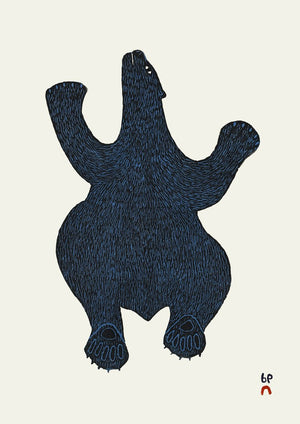Deep blue Bear by Cee Pootoogook