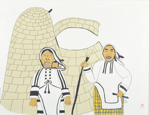 AMAAK AGIRASIMAJUUK (WOMEN AT HOME) by Ulayu Pingwartok