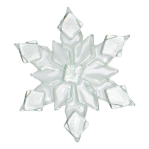 Snowflake glass sun catcher by Nancy Legassicke