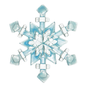 Blue Snowflake glass sun catcher by Nancy Legassicke