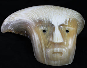 Muskox horn mask