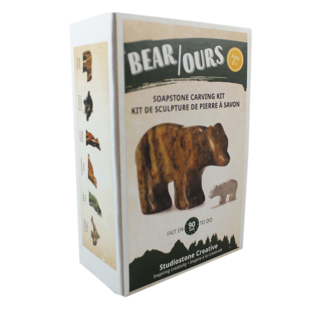 Studiostone: Bear Soapstone Carving Kit