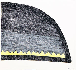 Kudlik, Öllampe (Zeichnung) von Ningeokuluk Teevee