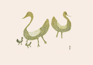 Vogelfamilie von Sharni Pootoogook 