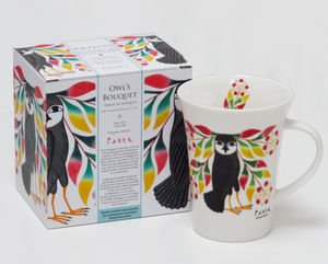 3 tasses Kenojuak Ashevak Tasse en porcelaine Bouquet de hibou 