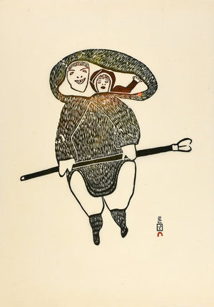 Fisherwoman by Pitseolak Ashoona 1967