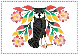 KENOJUAK ASHEVAK: OWLS: CAPE DORSET HOLIDAY CARD ASSORTMENT